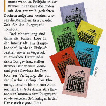 Die Bürgerpark-Tombola im Stadtmagazin Bremen