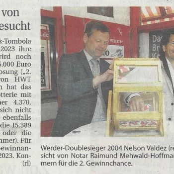 Die Bürgerpark-Tombola im Weser-Report