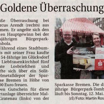 Die Bürgerpark-Tombola im Weser-Report